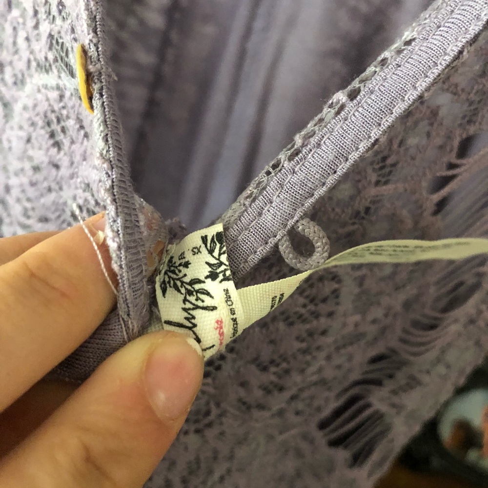 Free people purple lace intimately dress
